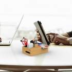 Wireless Charger - New private mould multifunctional Bamboo Wireless Charger storage box LWS-6020